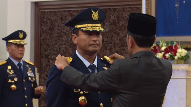 Marsekal Madya (Marsdya) TNI Tonny Harjono dilantik sebagai KSAU