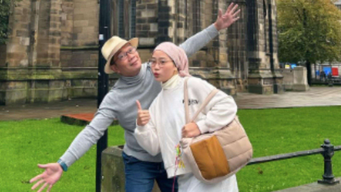 Ridwan Kamil dan putrinya Camillia Laetitia Azzahra atau Zara