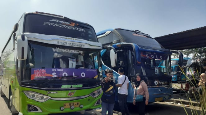 Kesiapan para pemudik untuk berangkat ke kampung halaman dalam program mudik gratis 2024 di Terminal Poris, Tangerang