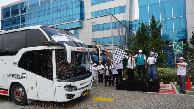 Mudik bersama 2024 yang digelar Lead Holding BUMN Jasa Survei 'IDSurvey', PT Biro Klasifikasi Indonesia (Persero).