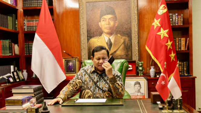 Momen Prabowo Subianto terima telepon dari Presiden Turki, Recep Tayyip Erdogan