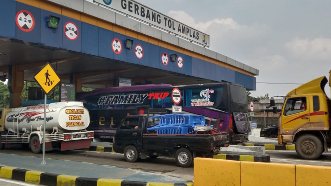 Gerbang Tol Amplas, Kota Medan.(istimewa/VIVA)