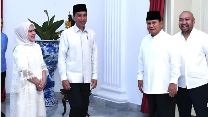 Prabowo Sarapan Bareng Jokowi di Istana Negara