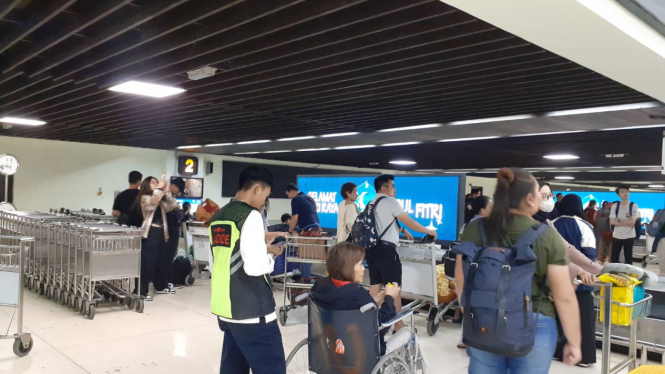 Situasi pergerakan penumpang di Bandara Soekarno-Hatta, Tangerang