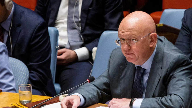 Wakil Tetap Rusia untuk Perserikatan Bangsa-Bangsa (PBB) Vasily Nebenzia