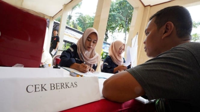 Ilustrasi pendaftaran calon di KPU DKI Jakarta 