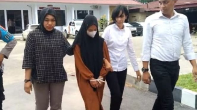 Pelaku Novi yang tega membunuh ibu mertua di Kendari.