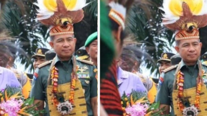 Panglima TNI Jenderal TNI Agus Subiyanto melakukan kunjungan kerja ke Papua