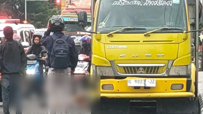 Gunakan Sepeda Motor Baru, Pelajar SMA di Brebes Terlindas Dump Truk