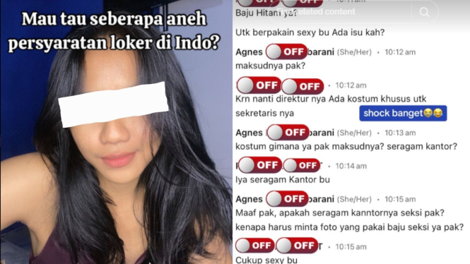 Gadis Ini Syok saat Melamar Kerja, Syarat Harus Seksi dan Mau Pakai Kostum Khus