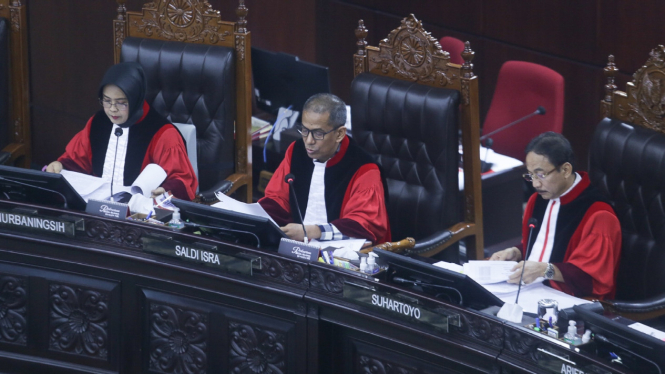 Sidang Putusan Sidang Perselisihan Hasil Pemilu 2024 di MK