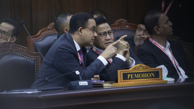 Sidang Putusan Sidang Perselisihan Hasil Pemilu 2024 di MK, Anies-Muhaimin