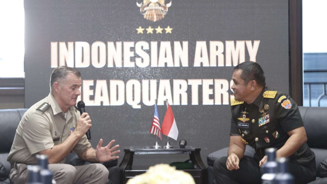 VIVA Militer: KSAD Jenderal TNI Maruli Simanjuntak bertemu Danjen USARPAC