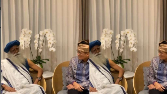 Sadhguru dan Sandiaga Uno