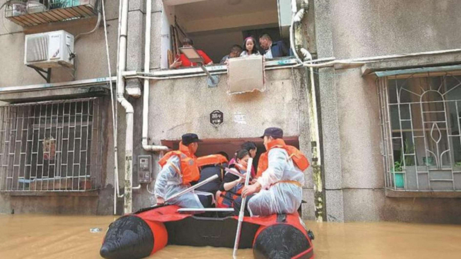 Banjir melanda provinsi Guangdong, China