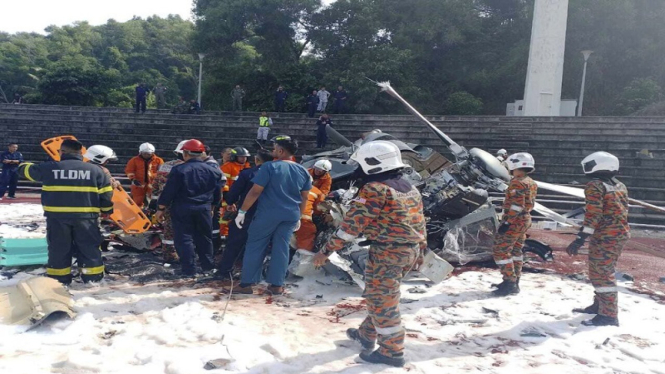 Kecelakaan helikopter militer di Malaysia, 10 orang tewas