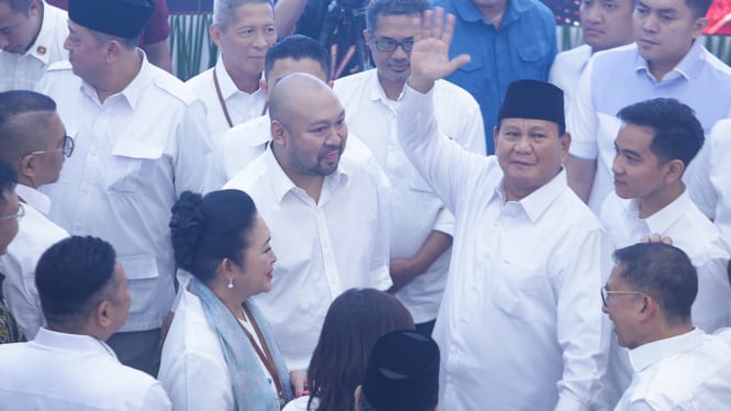 Prabowo-Gibran di Penetapan Presiden-Wapres Terpilih di KPU