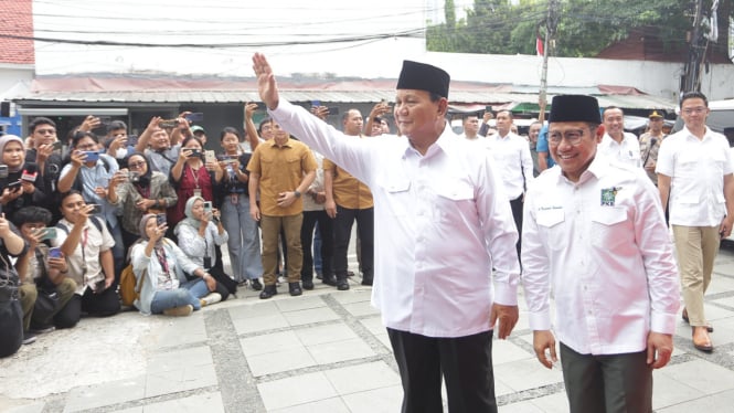 Pertemuan Prabowo Subianto dengan Muhaimin Iskandar Usai Pemilu 2024