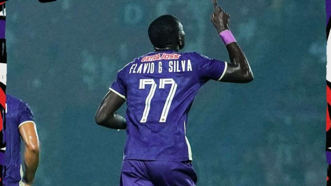 Pemain Persik Kediri Flavio Silva