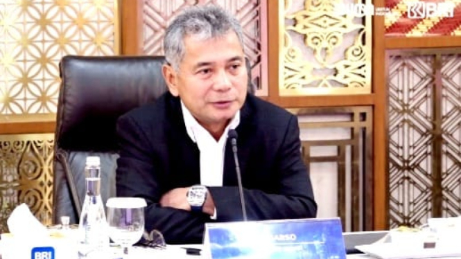 Direktur Utama PT Bank Rakyat Indonesia (Persero) Tbk (BBRI), Sunarso dalam Paparan Kinerja Keuangan BRI Kuartal I-2024, Kamis, 25 April 2024.