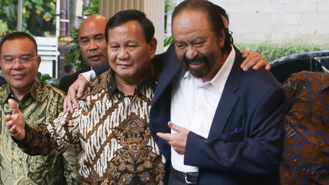 Pertemuan Prabowo Subianto dengan Surya Paloh Nasdem