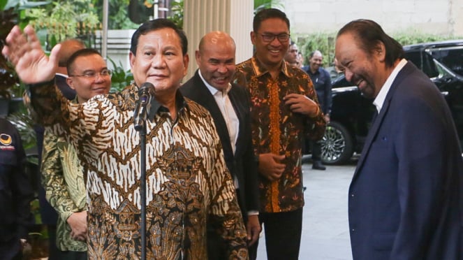 Encontro de Prabowo Subianto com Surya Paloh Nasdem