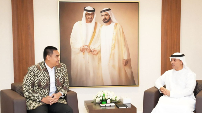 Menpora Dito bertemu dengan Menteri pendidikan UEA Ahmad Belhoul Al Falasi