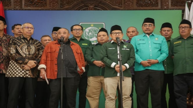 Cak Imin menerima silaturahmi politik DPP PKS ke kantor DPP PKB