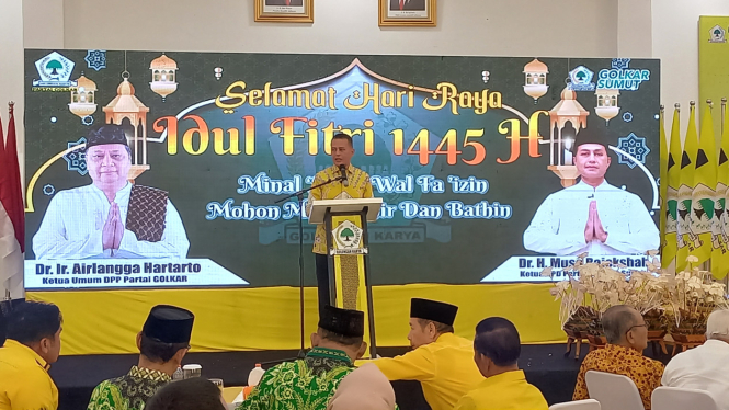 Ketua DPD Golkar Sumut, Musa Rajekshah.(B.S.Putra/VIVA)