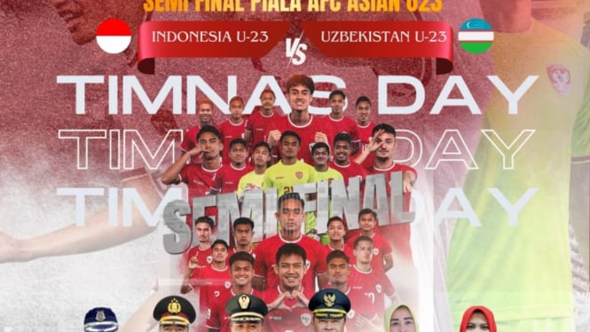 Poster Nobar Timnas Indonesia U-23 di Garut 