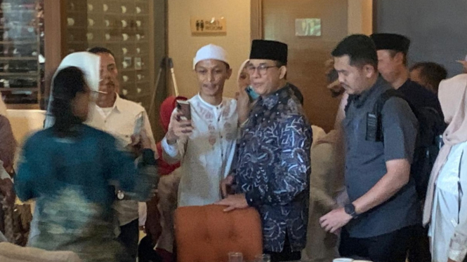 Anies Baswedan di Hotel Wyndham Surabaya.