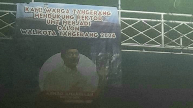 Baliho Bakal Cawalkot Tangerang, Ahmad Amarullah