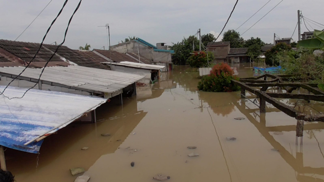 Banjir melanda wilayah Jayanti, Kabupaten Tangerang