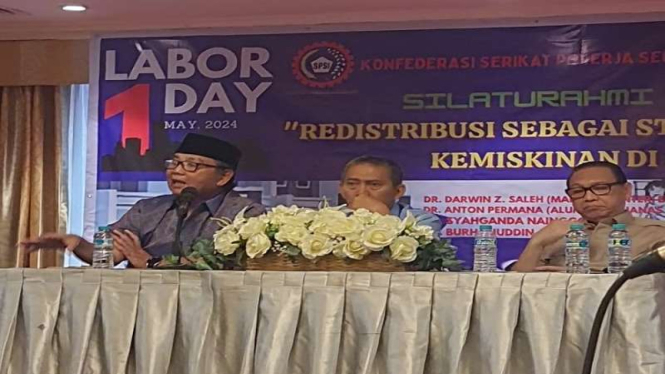Diskusi KSPI terkait program makan siang gratis Prabowo-Gibran