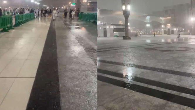 Arab Saudi Dilanda Hujan Deras