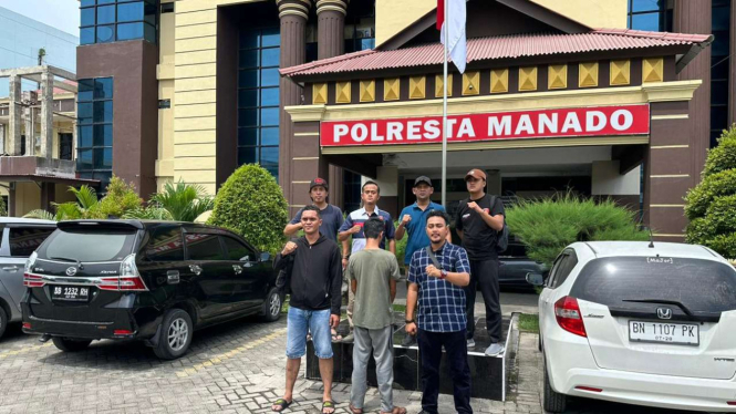 Polres Lampung Barat menangkap 2 pelaku pembunuhan di Manado