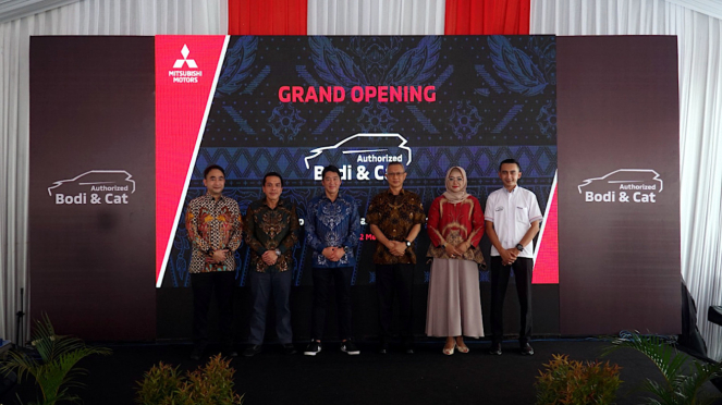 Peresmian Mitsubishi Motors Bodi dan Cat di Serang