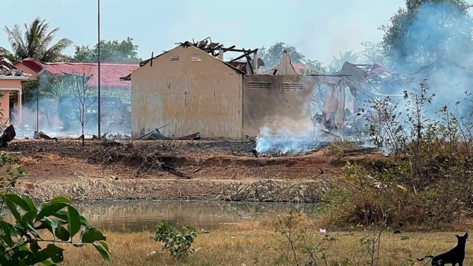 Gudang Amunisi di Kamboja Meledak (Doc: The Sundaily)