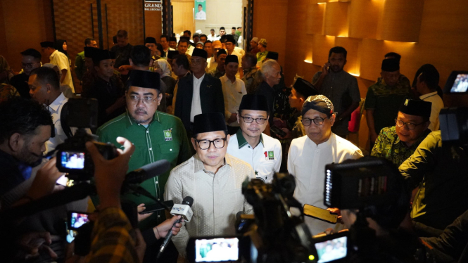 Ketum PKB Muhaimin Iskandar atau Cak Imin di Surabaya.