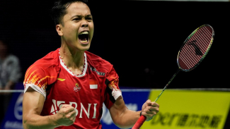 Anthony Ginting Tumbang, Indonesia Tertinggal dari China di Final Thomas Cup 2024