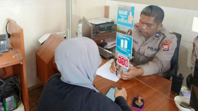 Salah satu korban arisan bodong di Kota Curup melapor ke Mapolres Rejang Lebong.