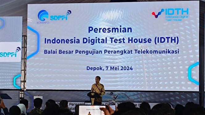 Presiden Jokowi Resmikan Indonesia Digital Test House (ITDH) di Depok