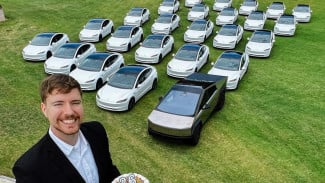 Youtuber Paling Kaya di Dunia Rayakan Ulang Tahun Bagi-bagi Tesla Gratis