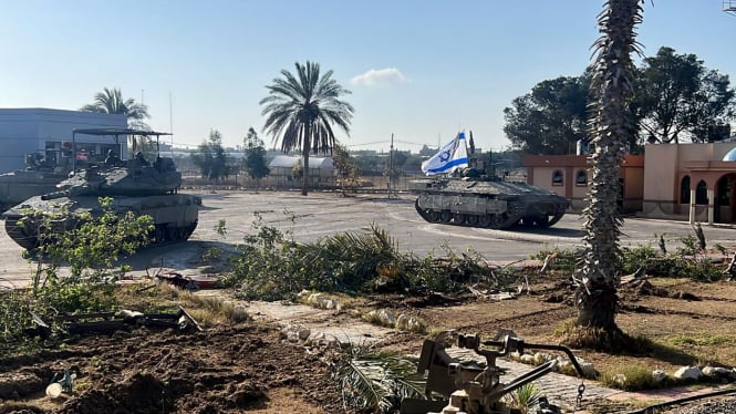 VIVA Militer: Tank Israel di Koridor perbatasan Gaza-Mesir