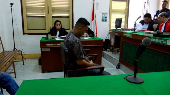 Sidang eksploitasi anak Panti Asuhan di PN Medan.(B.S.Putra/VIVA)