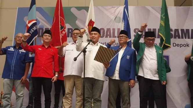 Koalisi Sama Sama enam parpol di Depok di Pilkada 2024