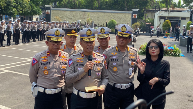 Irjen Pol Aan Suhanan di Kantor Korlantas Polri, Jakarta Selatan