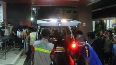 Las víctimas del accidente del autobús turístico fueron trasladadas al Hospital Regional de Subang.