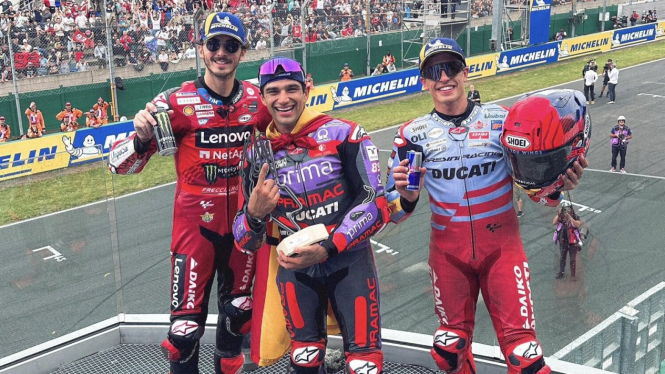 Podium MotoGP Prancis 2024