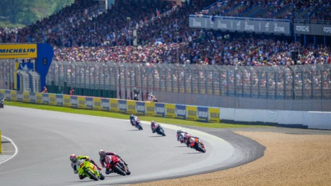 Suasana penonton di MotoGP Prancis 2024